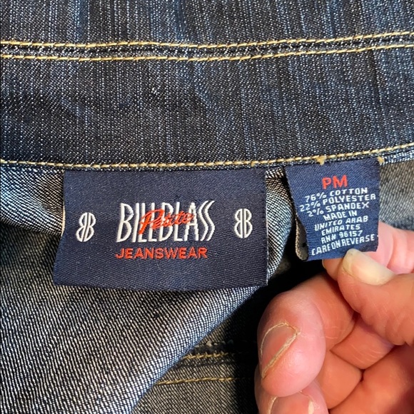 Bill Blass Jeanswear Denim Jacket, size PM. - Picture 4 of 5